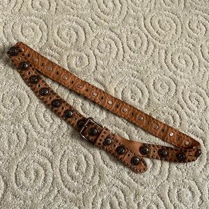 2/20 Concho Studded Leather Belt